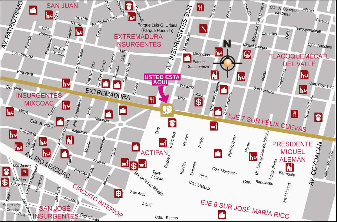 Verwüstung hinter Abhängigkeit linea del metrobus insurgentes Turm Ciro Große Auswahl